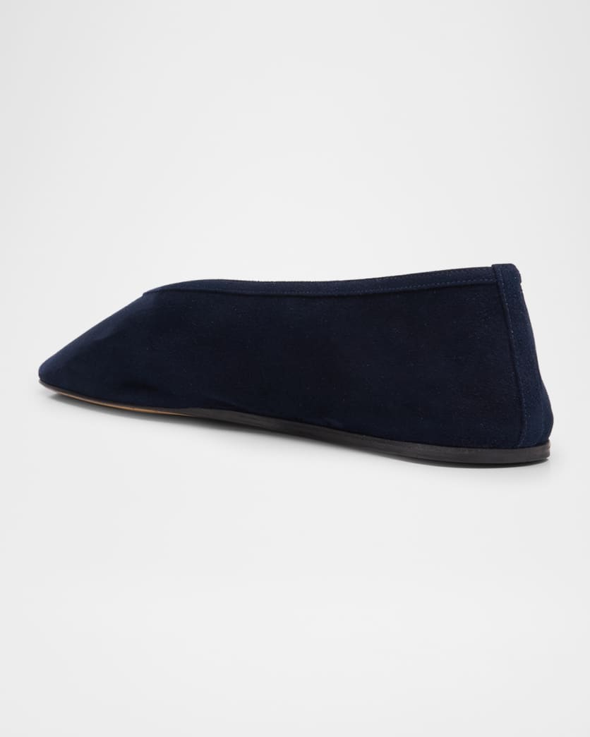 Luna Suede Ballerina Slippers