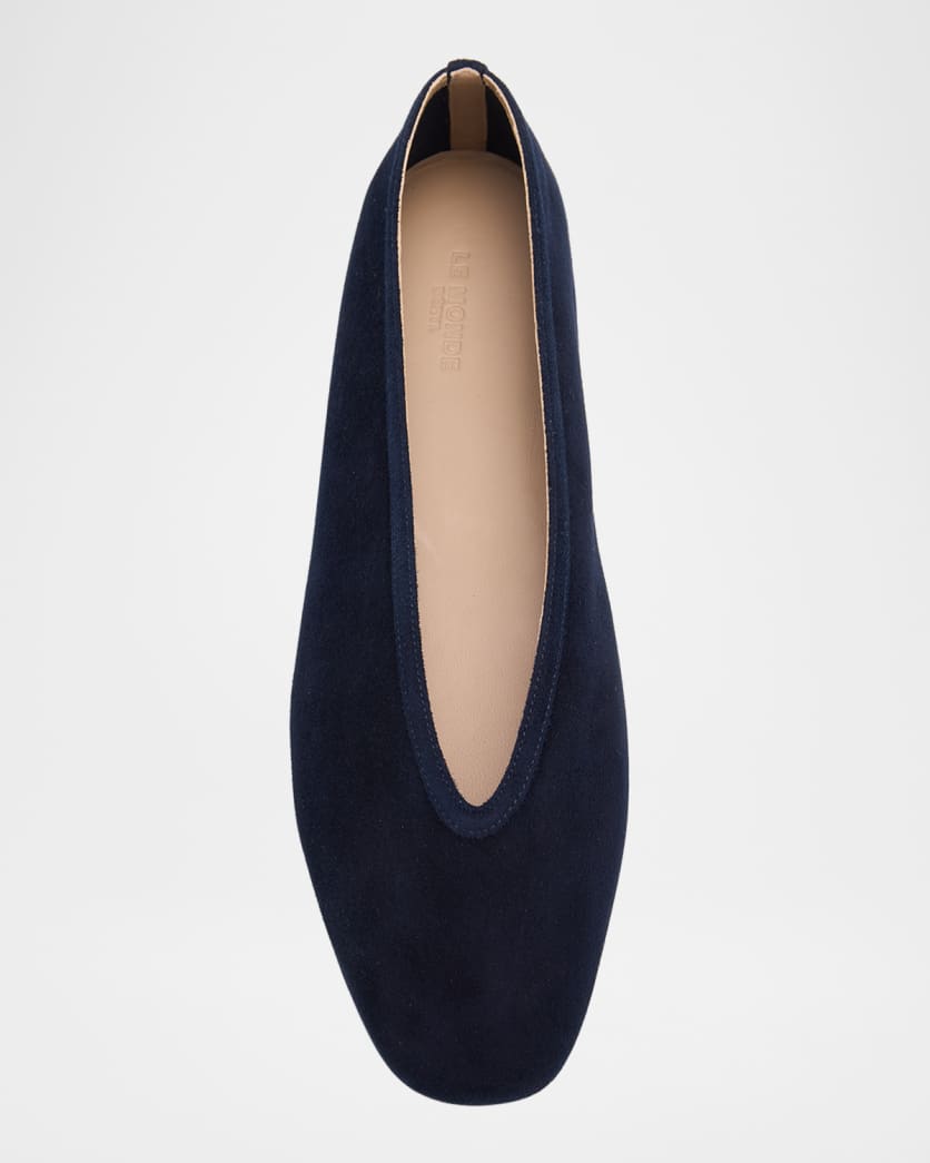 Luna Suede Ballerina Slippers