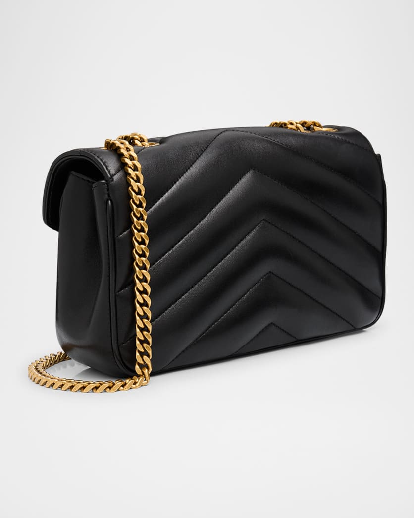 Loulou Small YSL Shoulder Bag in Quilted Leather 
