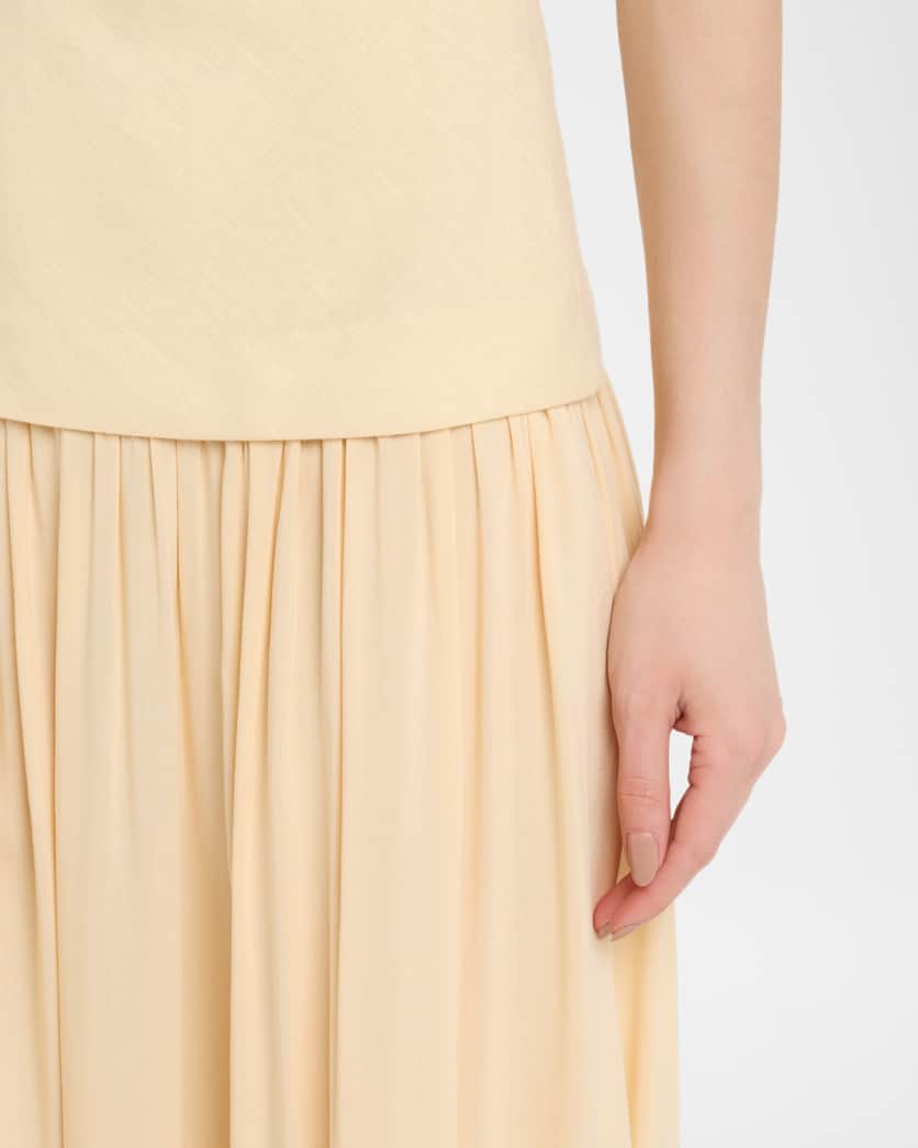 Hedy Strapless Drop-Waist Maxi Dress