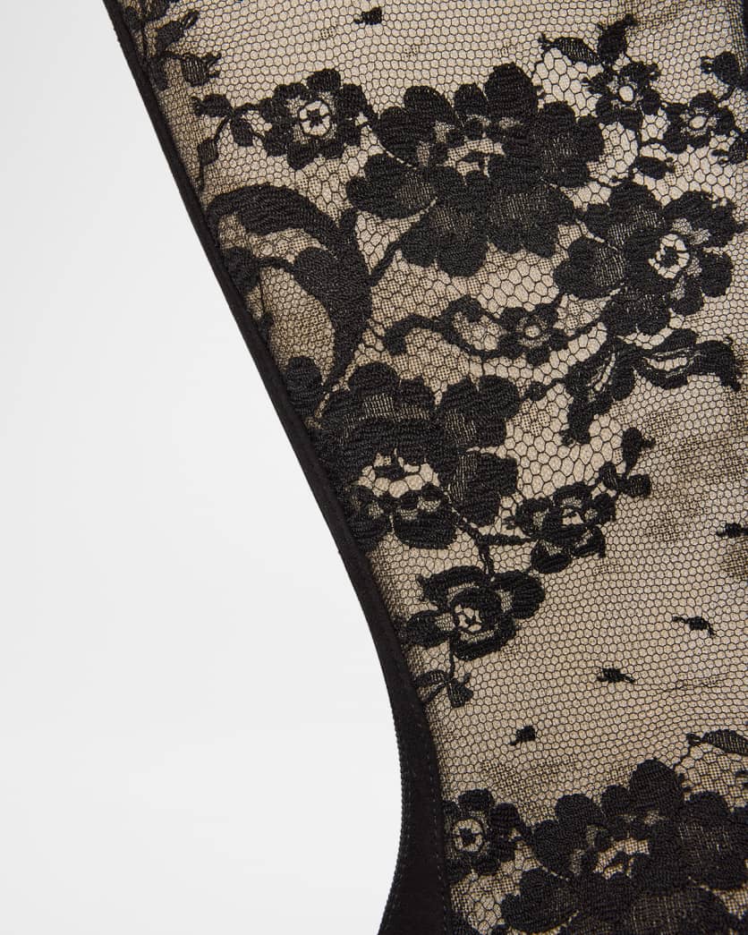KM Lace Red-Sole Knee-High Boots