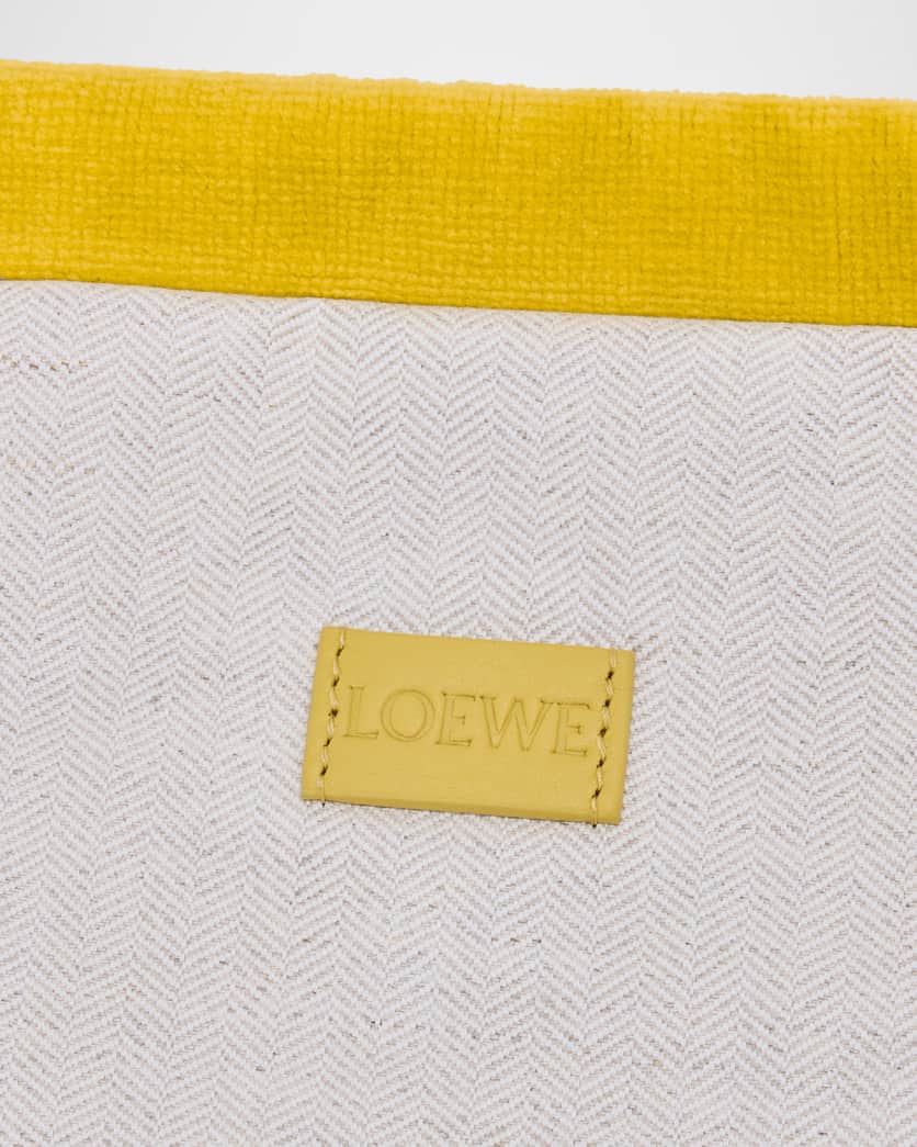 x Paula’s Ibiza Medium Drawstring Pouch Bag in Terry Cloth
