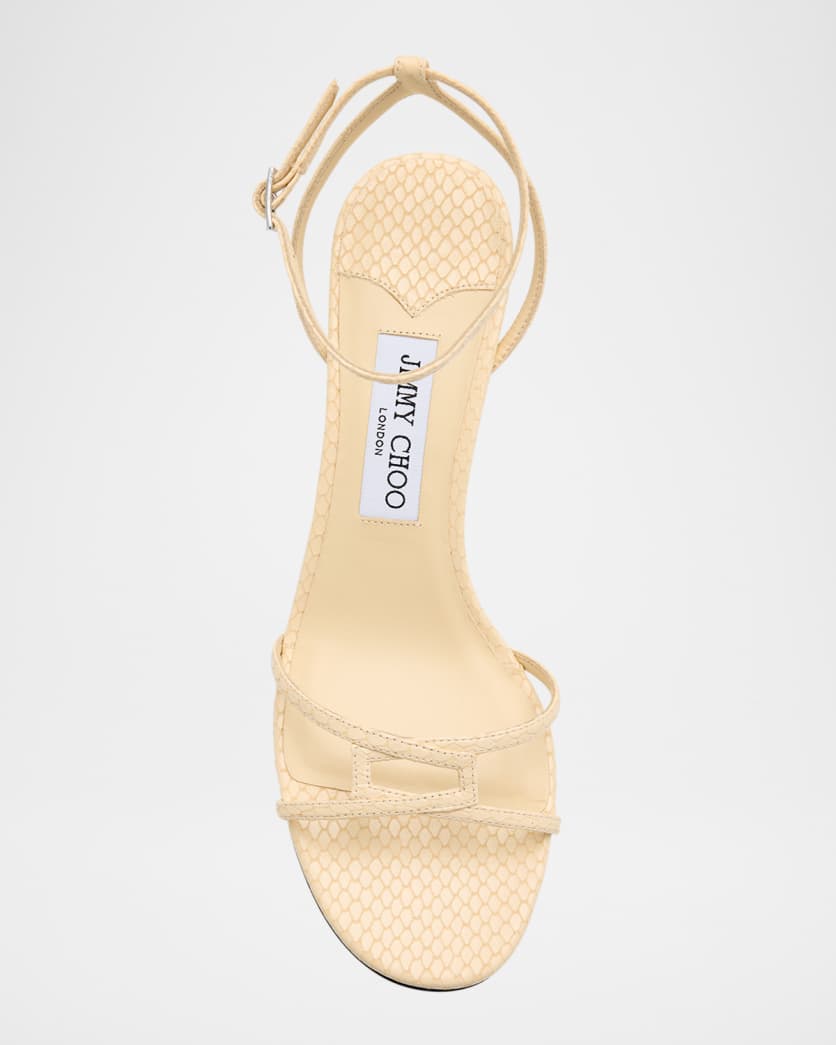 Printed Elaphe 1998 Leo Ankle-Strap Sandals