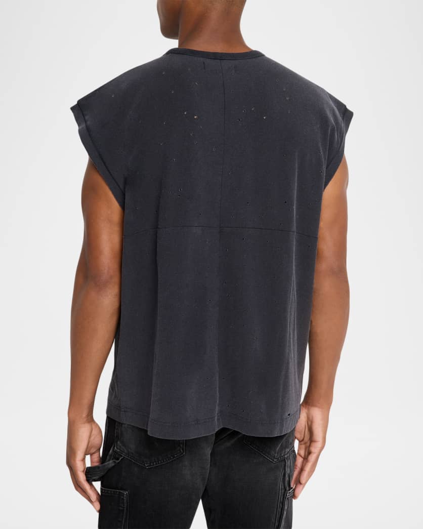 Men's Jersey Crystal Logo Sleeveless T-Shirt