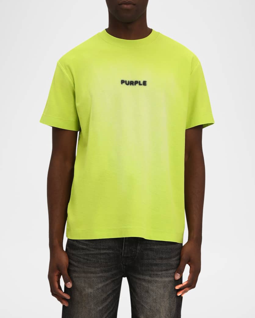 Men's Textured Logo Cotton Jersey Tee