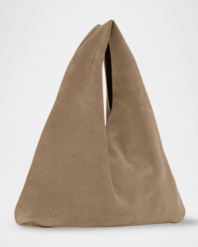 Small Bindle Top-Handle Bag in Plush Suede 1