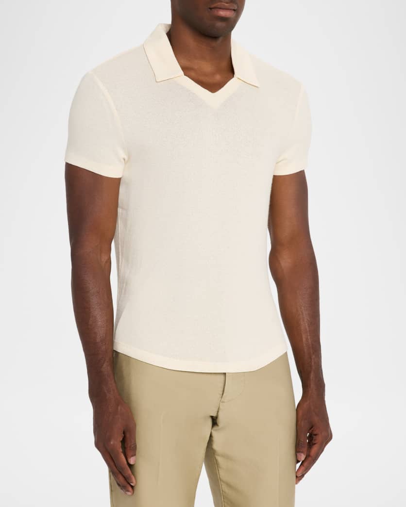 Men's Slim Fit Johnny Collar Polo Shirt