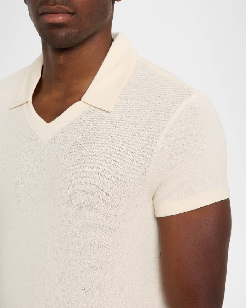 Men's Slim Fit Johnny Collar Polo Shirt
