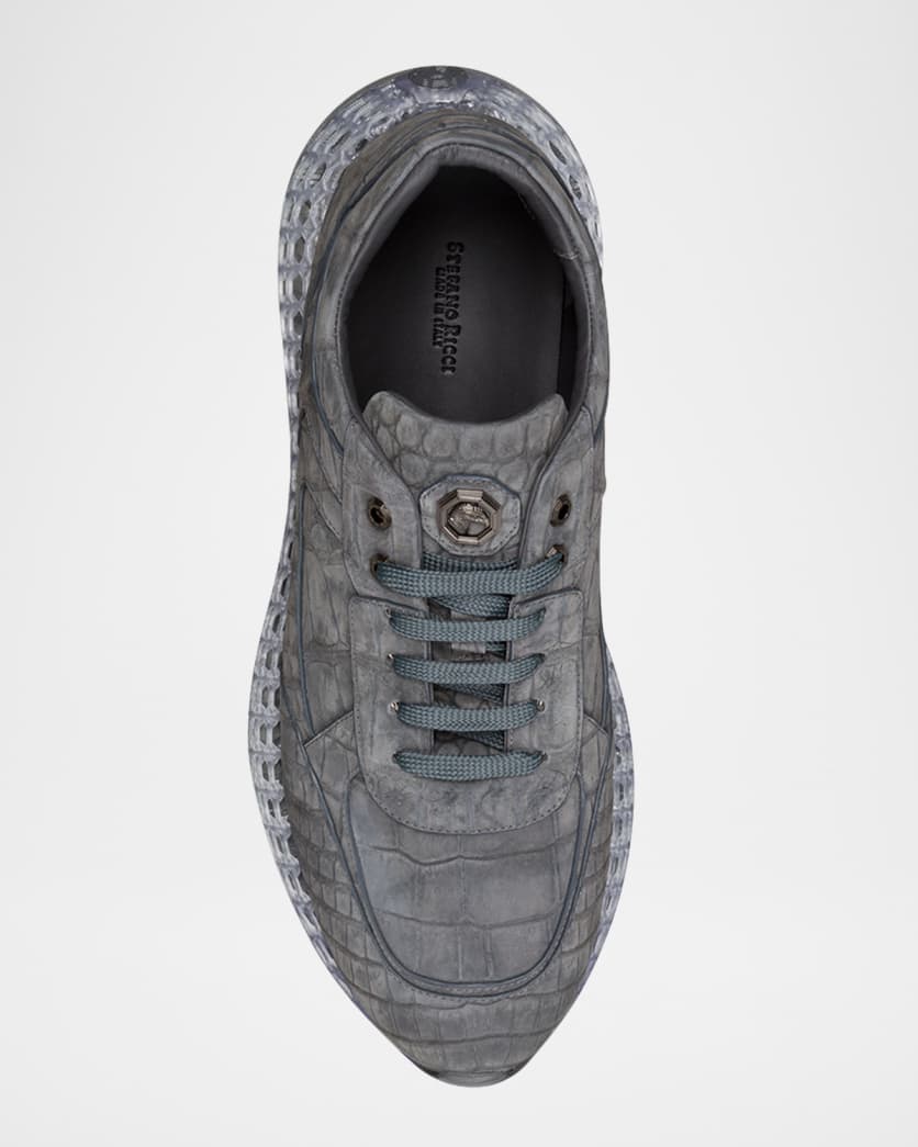 Men's Crocodile Leather Sneakers