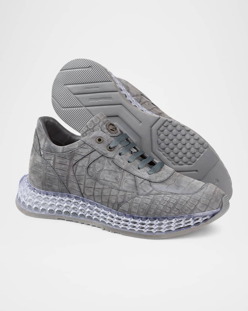 Men's Crocodile Leather Sneakers