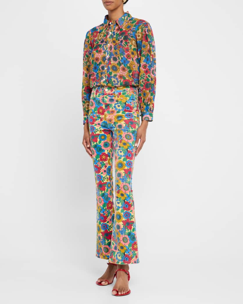 The High-Waisted Weekender Skimp Floral Jeans