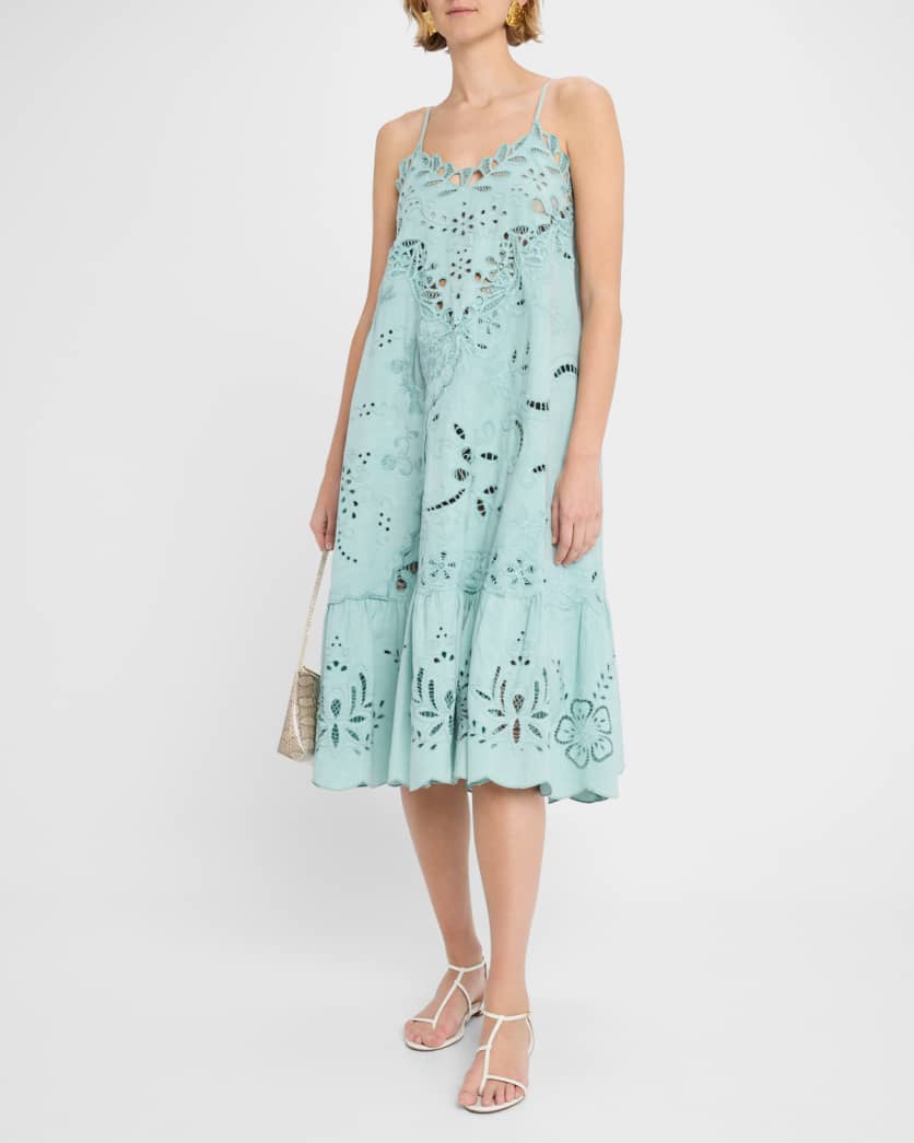 Iyla Embroidered Slip Dress