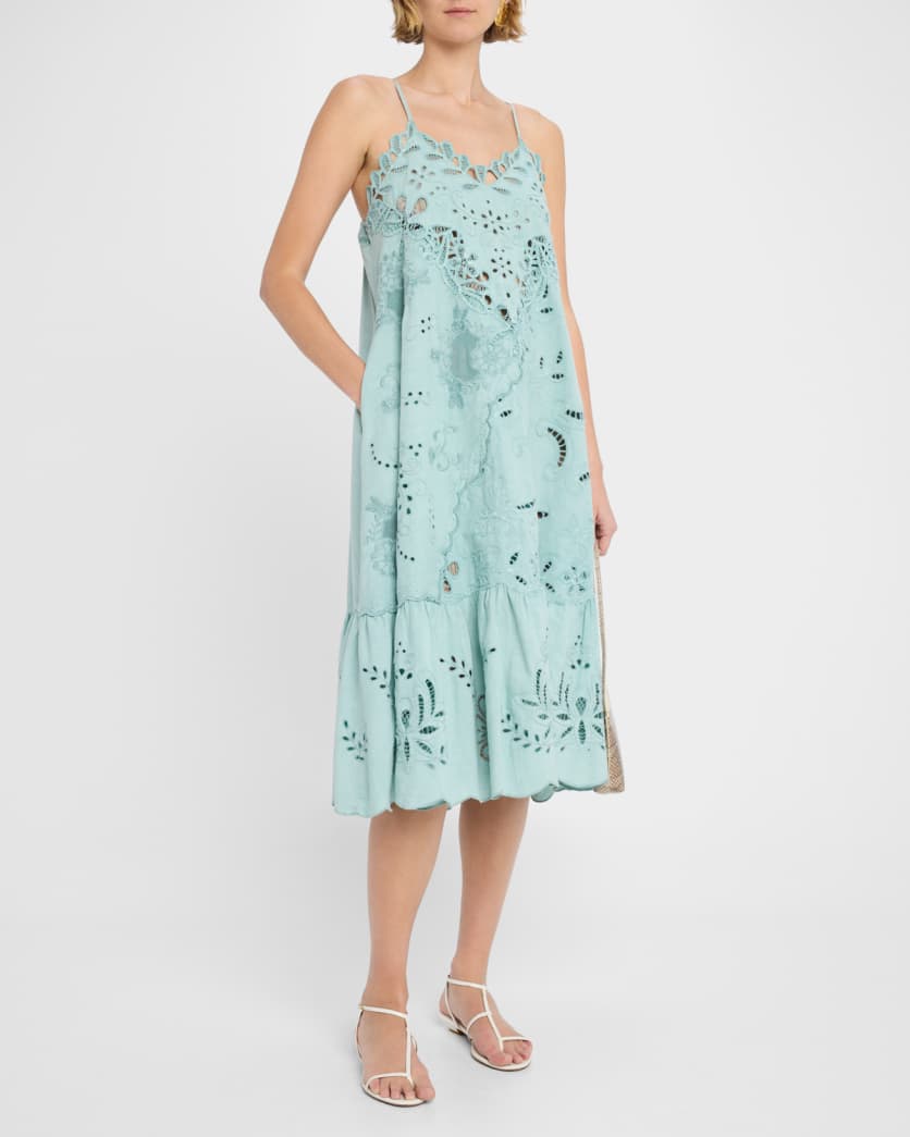 Iyla Embroidered Slip Dress