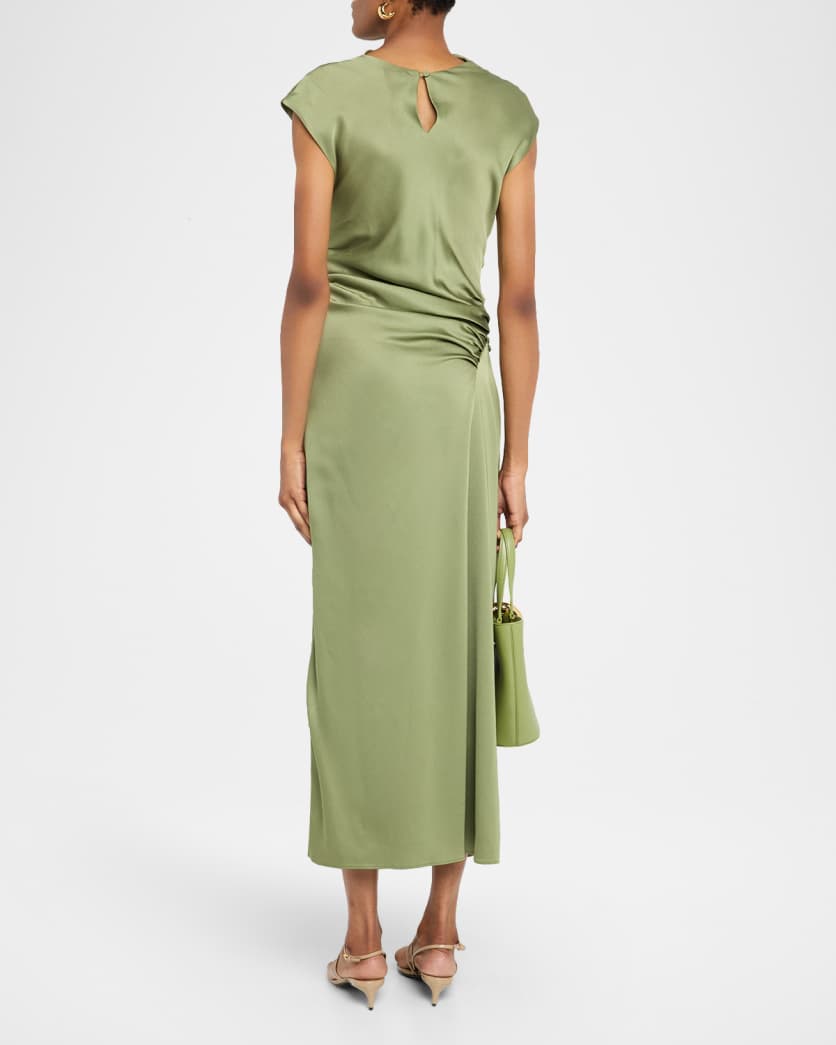 Burke Draped Midi Dress