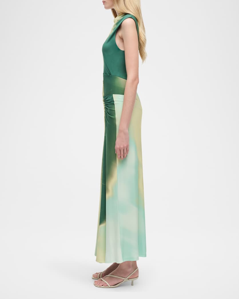 Acacia Sleeveless Ruched Midi Dress