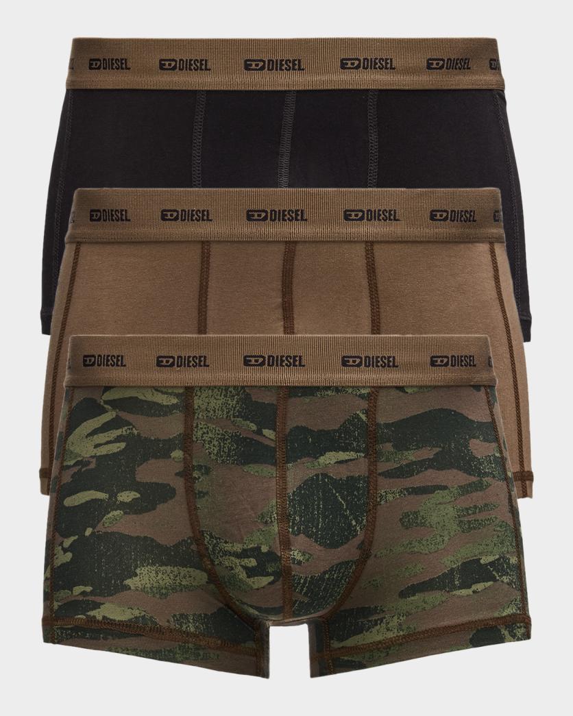 Diesel Men's Damien Logo Waistband 3-Pack Boxer Briefs | Neiman Marcus