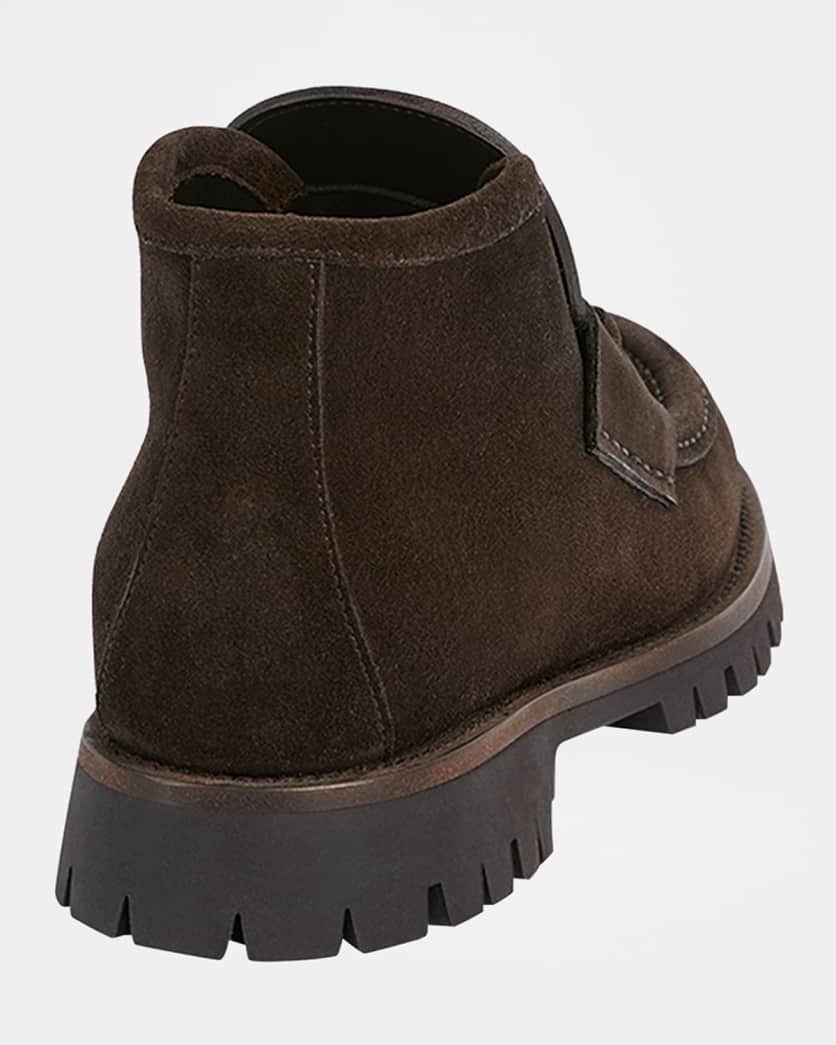 Sylke Suede Horsebit Booties