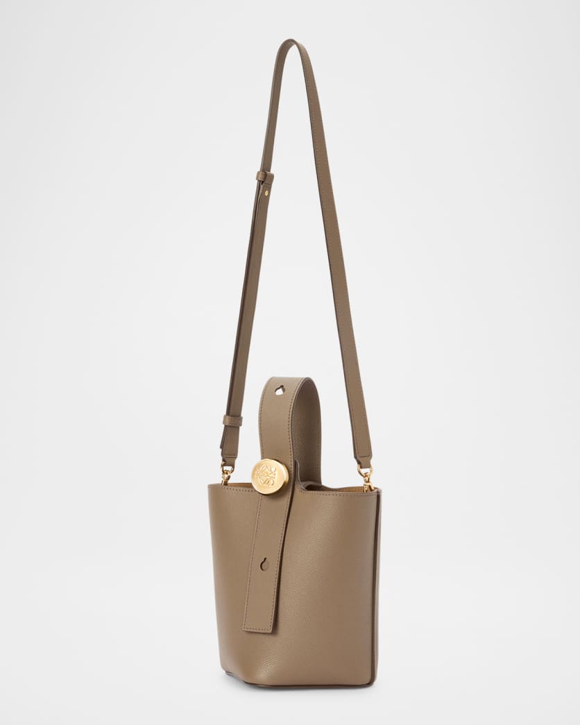 Pebble Mini Bucket Bag in Grain Leather