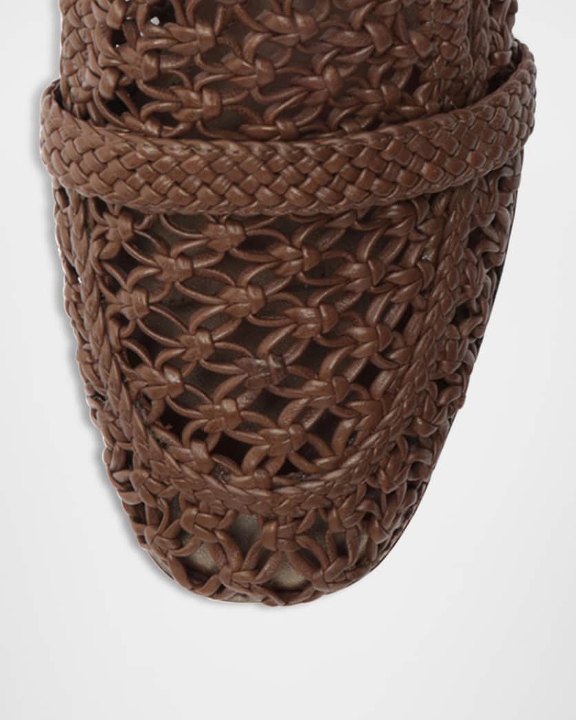 Jane Woven Leather Loafers