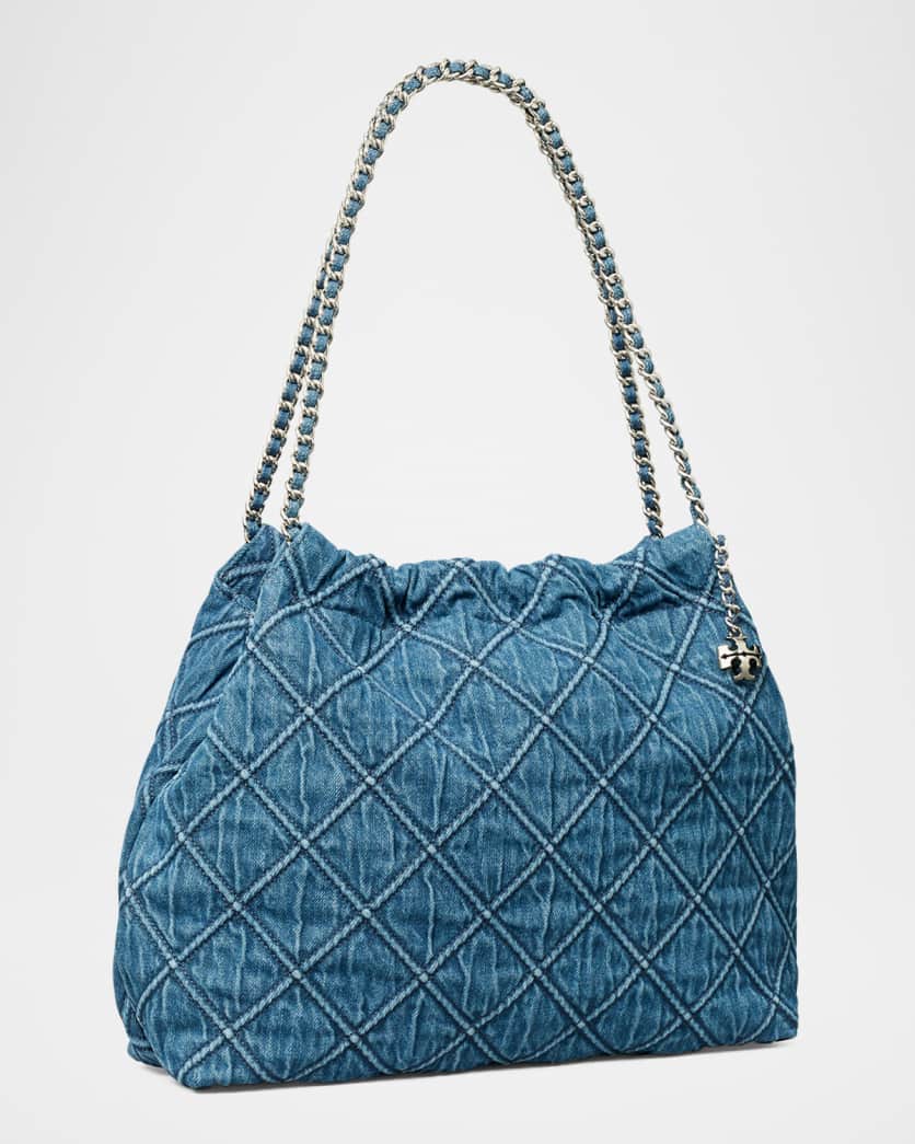 Fleming Soft Denim Hobo Bag