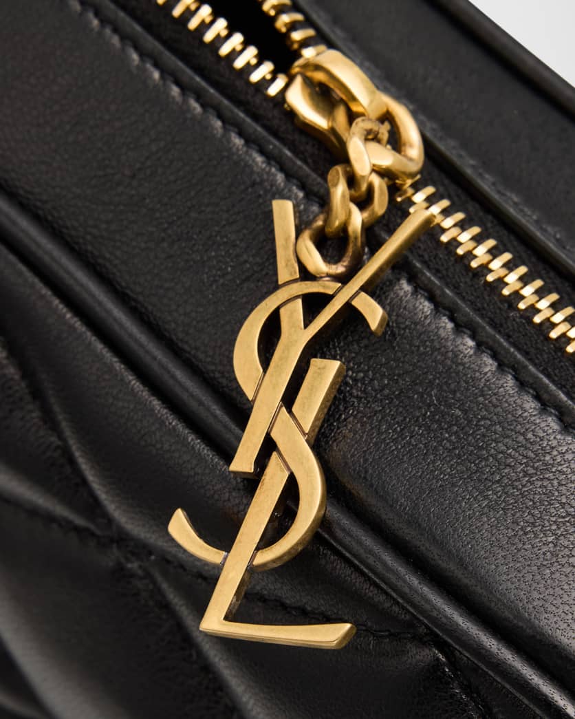 Mini Camera Bag in Quilted Leather