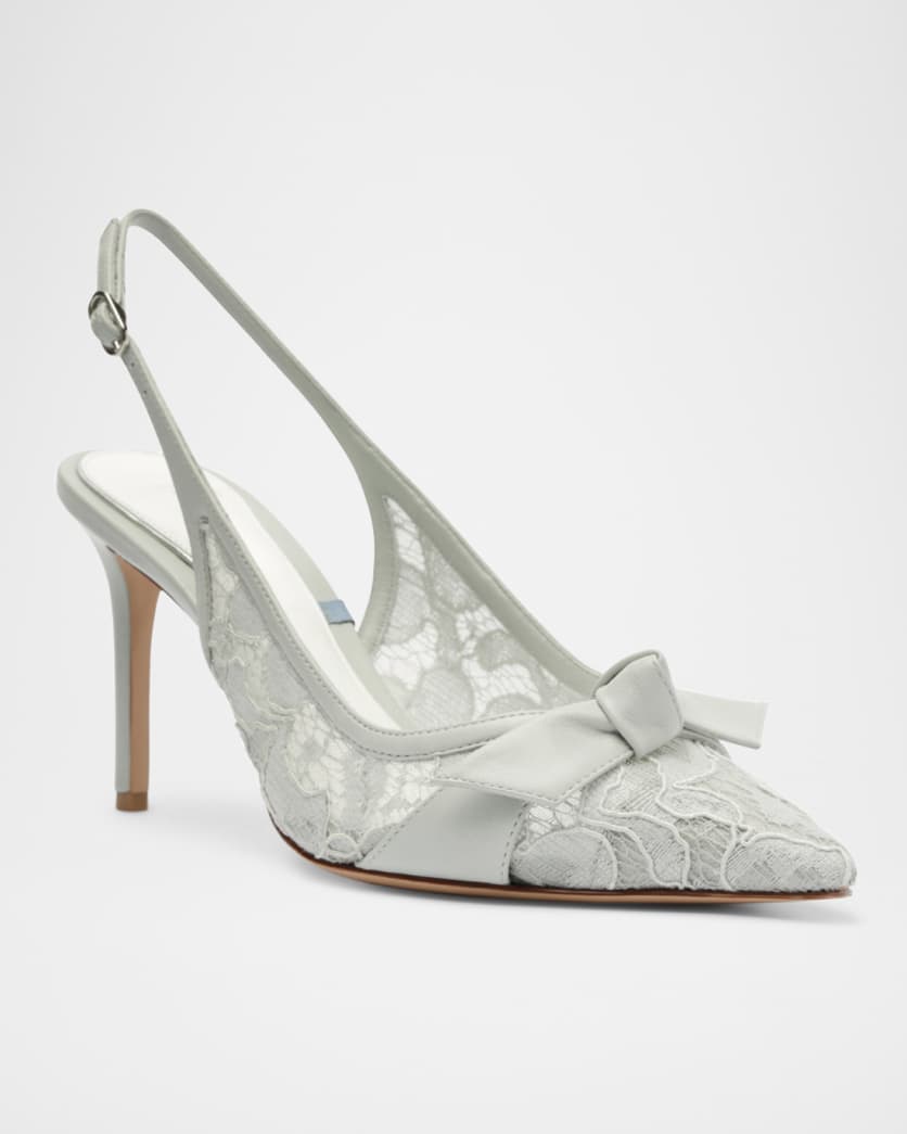 Classic Clarita Lace Slingback Pumps