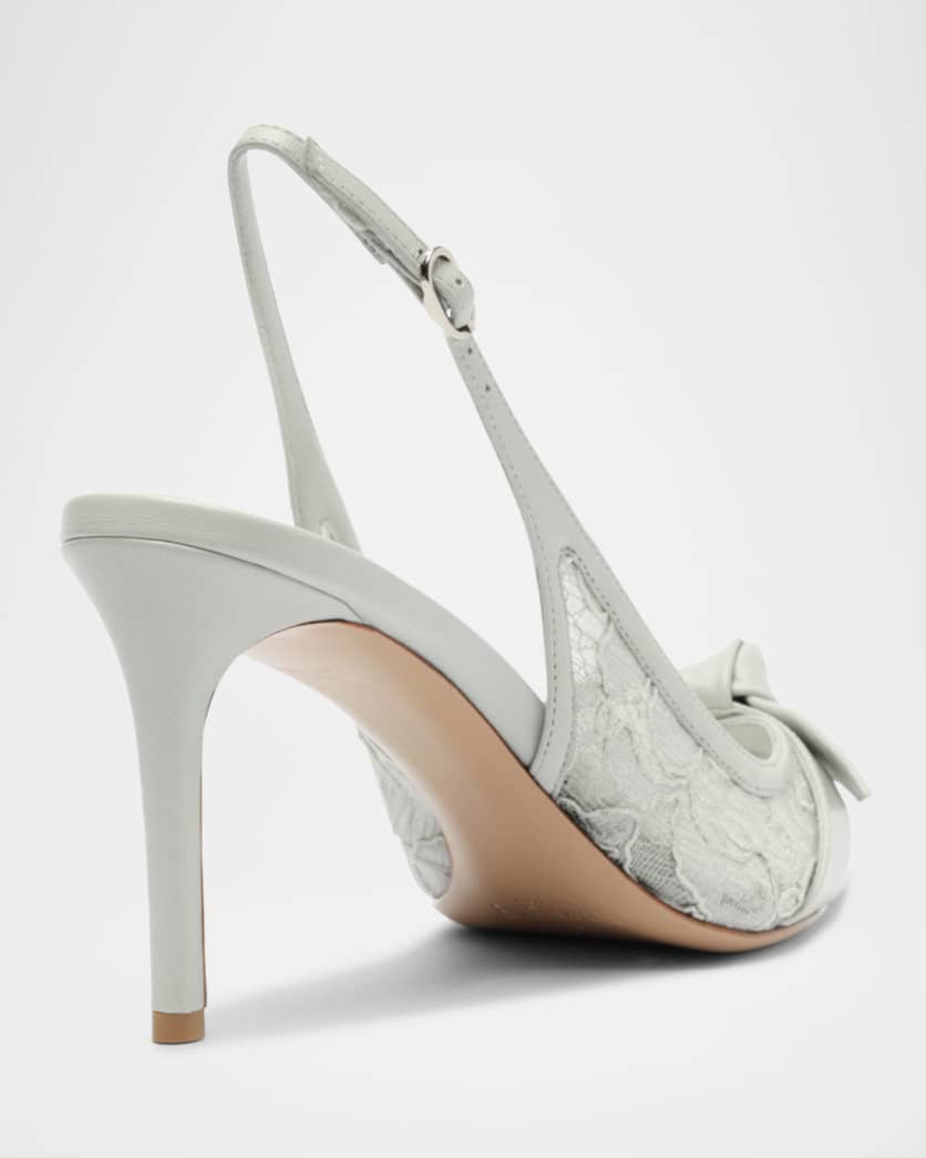 Classic Clarita Lace Slingback Pumps