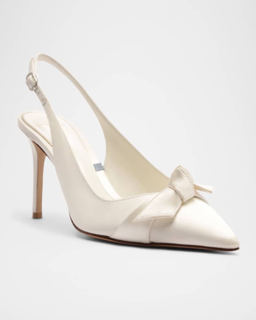 Classic Clarita Satin Slingback Pumps
