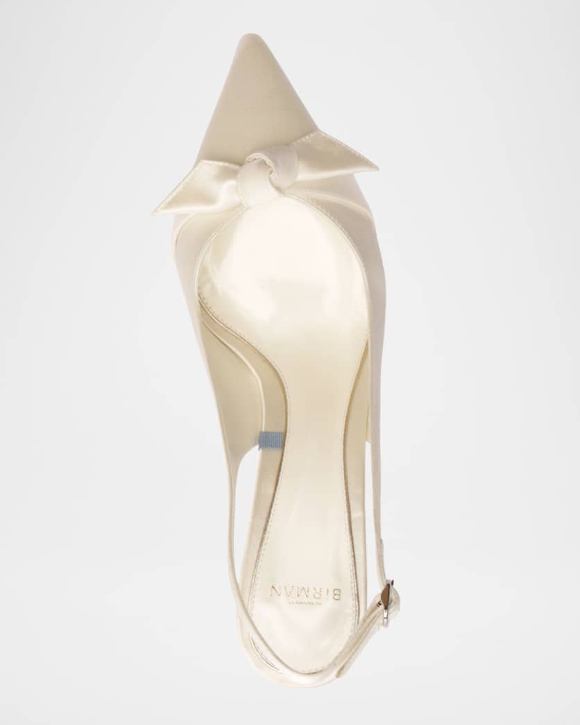 Classic Clarita Satin Slingback Pumps