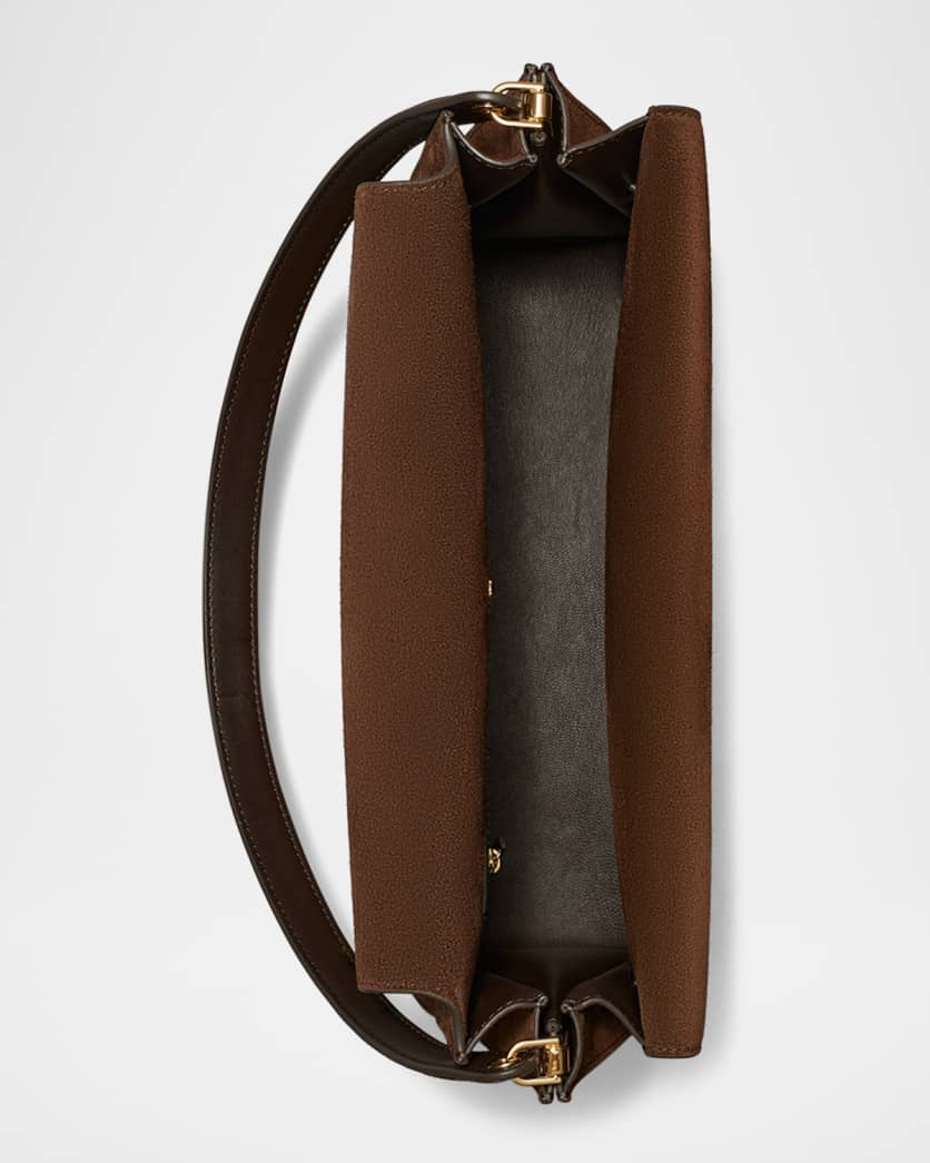 Large Suede Shoulder Bag