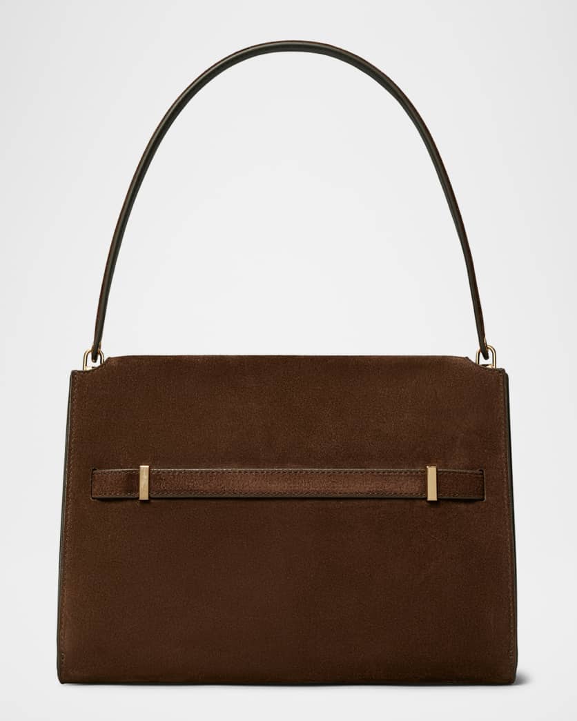 Large Suede Shoulder Bag