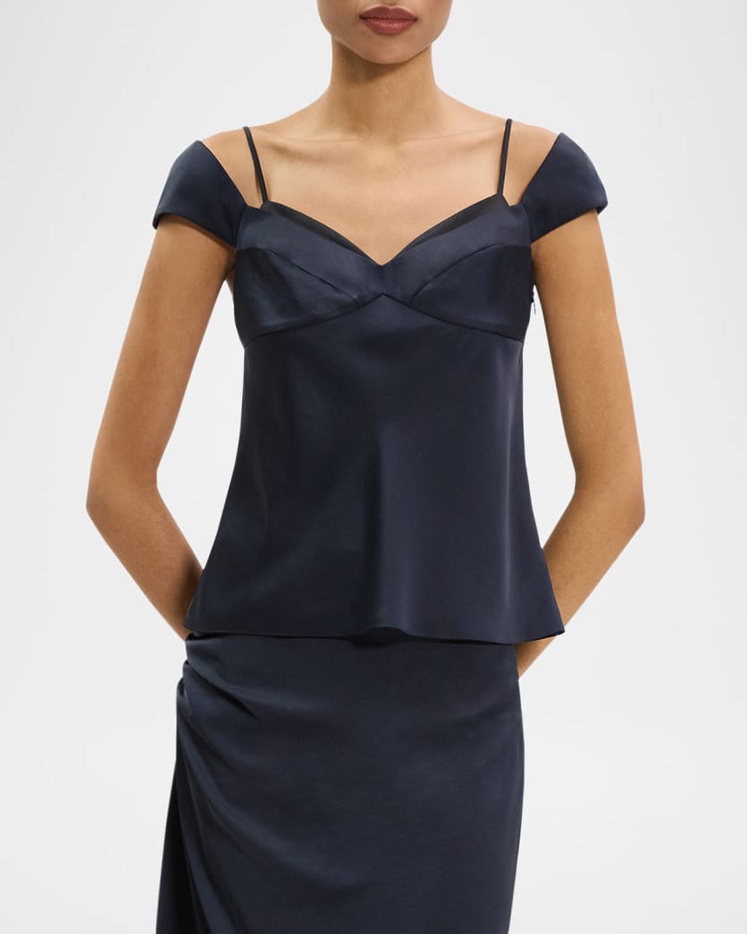 Short Sleeve Peek Cami Top