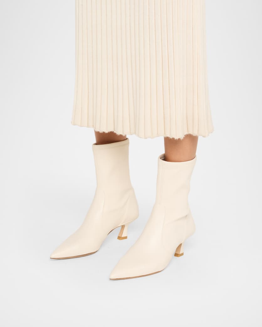 50mm Vinnie Stretch Leather Booties