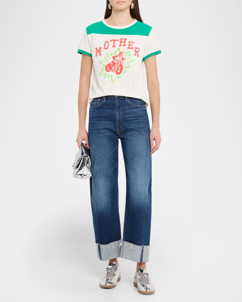 The Half-Pipe Ankle Cuff Fray Jeans