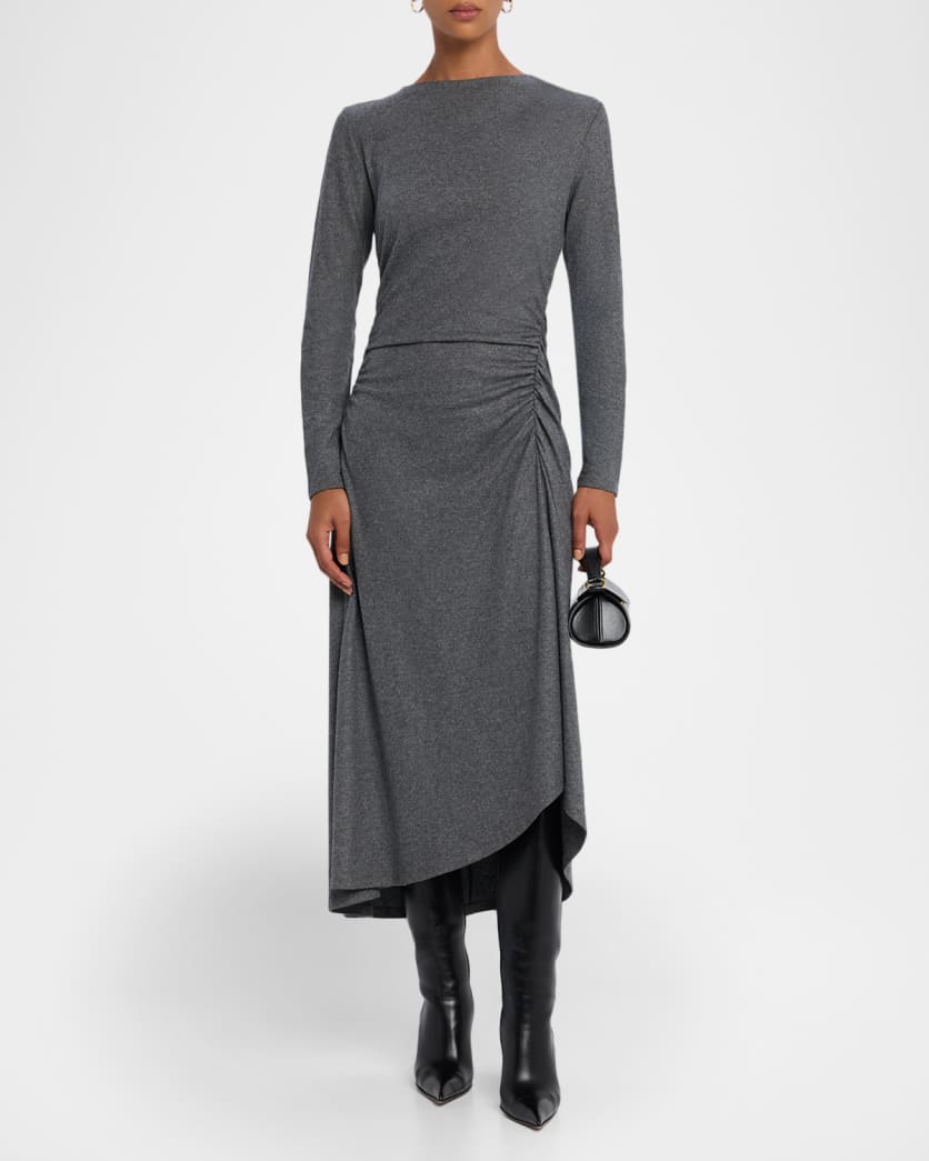 Theodora Long-Sleeve Midi Dress