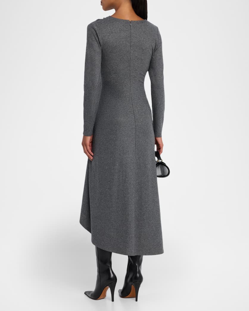 Theodora Long-Sleeve Midi Dress