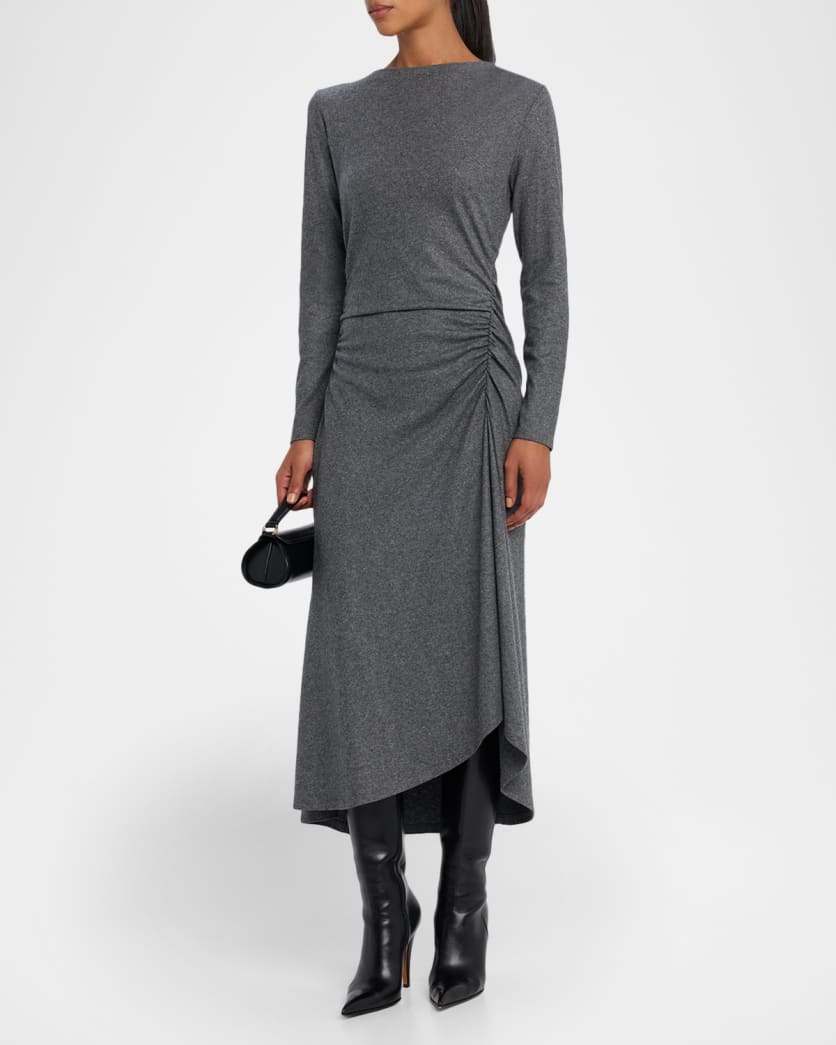 Theodora Long-Sleeve Midi Dress