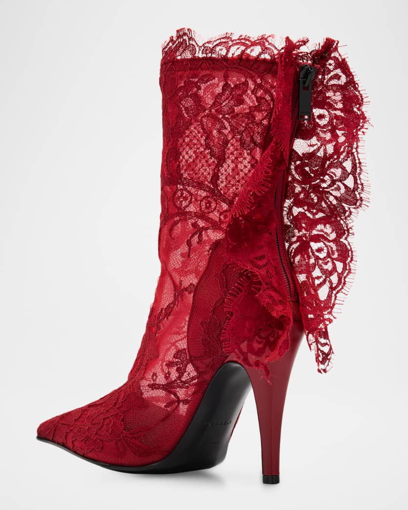 Heron Lace Ankle Boots
