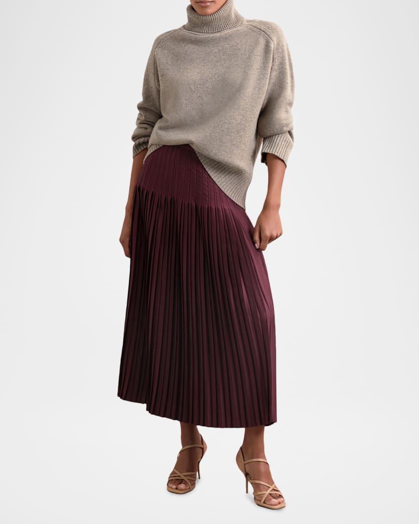 Savannah Pleated Midi Skirt
