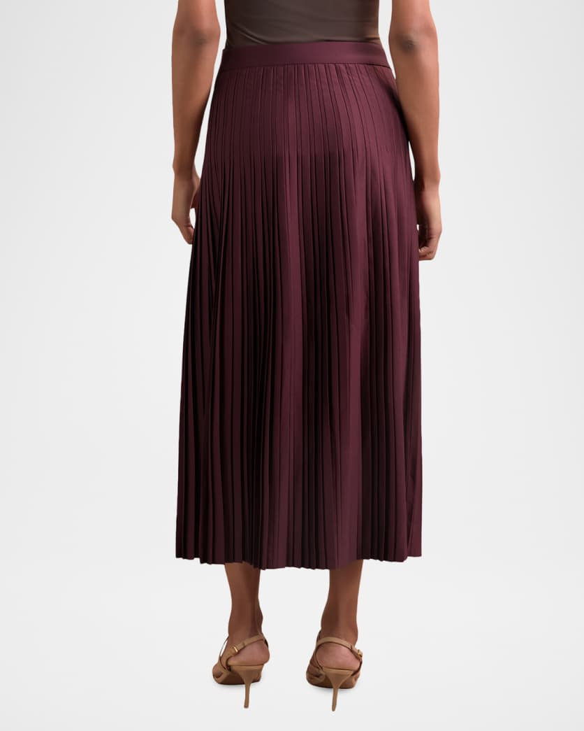 Savannah Pleated Midi Skirt