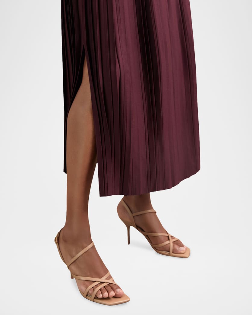 Savannah Pleated Midi Skirt