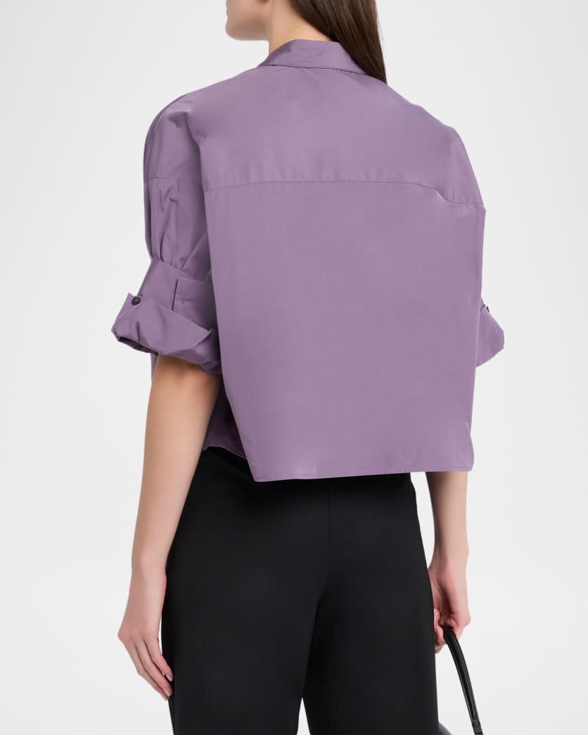 Next Ex Cropped Shirt in Super Compact Poplin