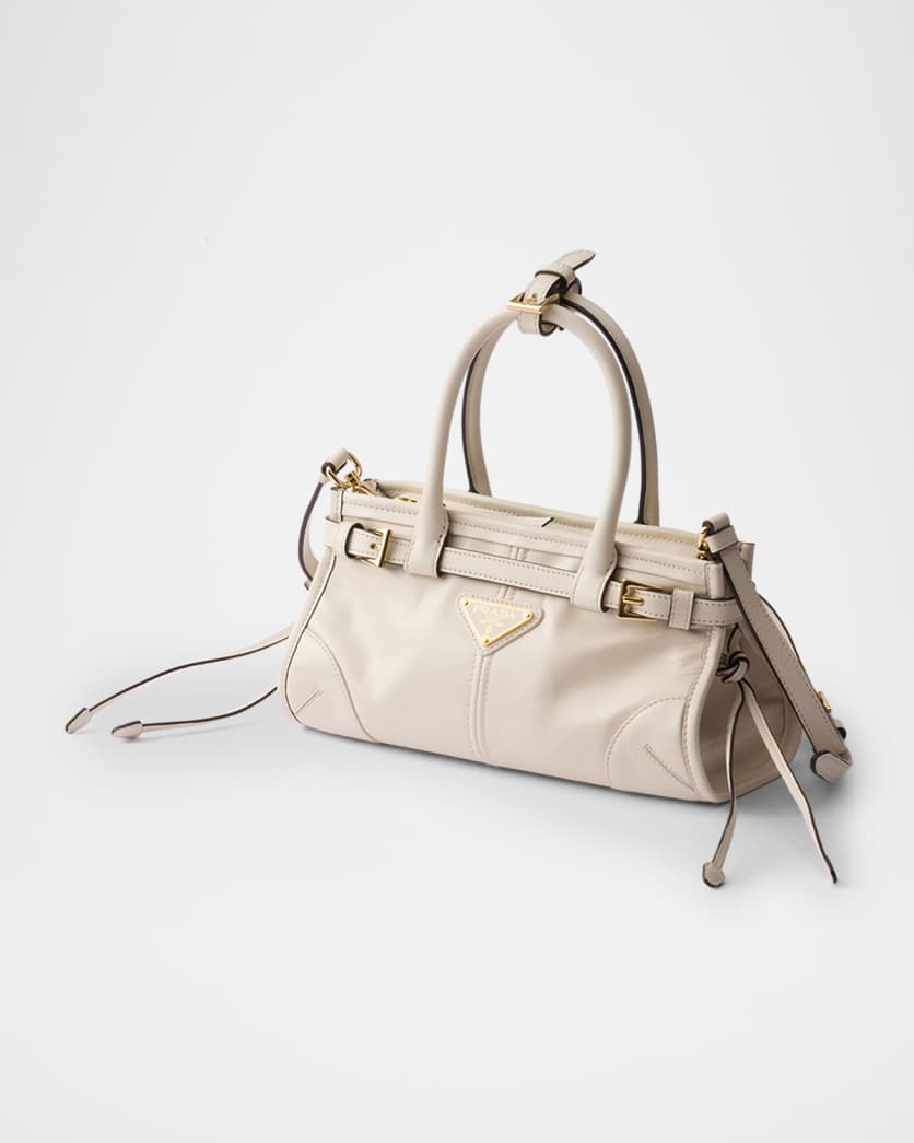 Bonnie Small Glossy Leather East-West Top-Handle Bag