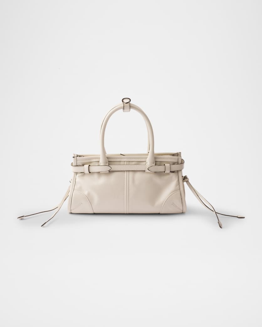 Bonnie Small Glossy Leather East-West Top-Handle Bag