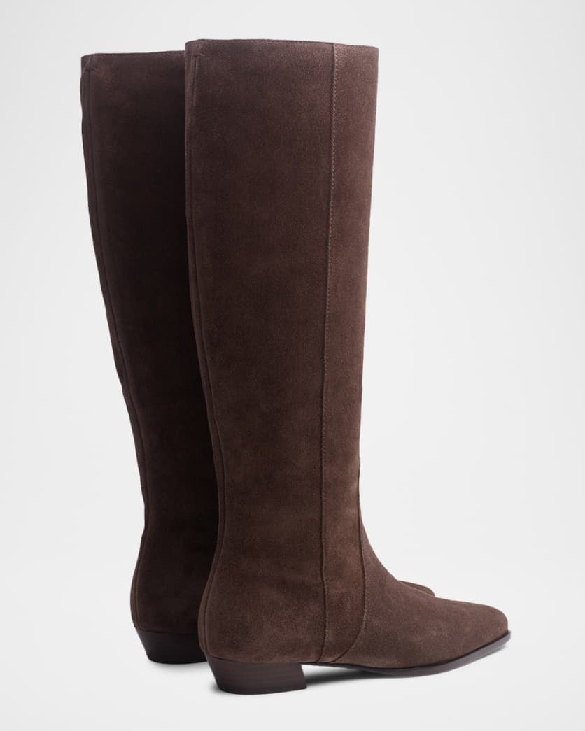 35mm Joni Suede Knee-High Boots