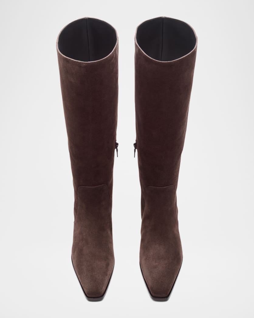 35mm Joni Suede Knee-High Boots