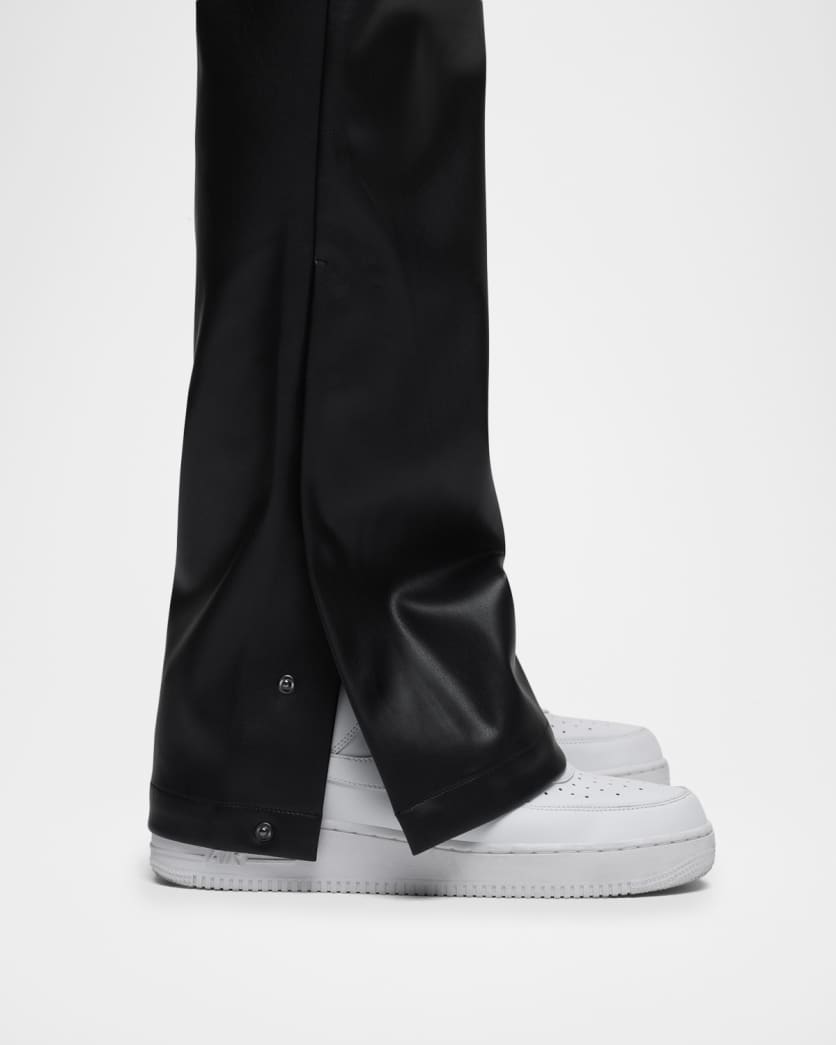 Men's Walker Vegan Leather Kick-Flare Pants