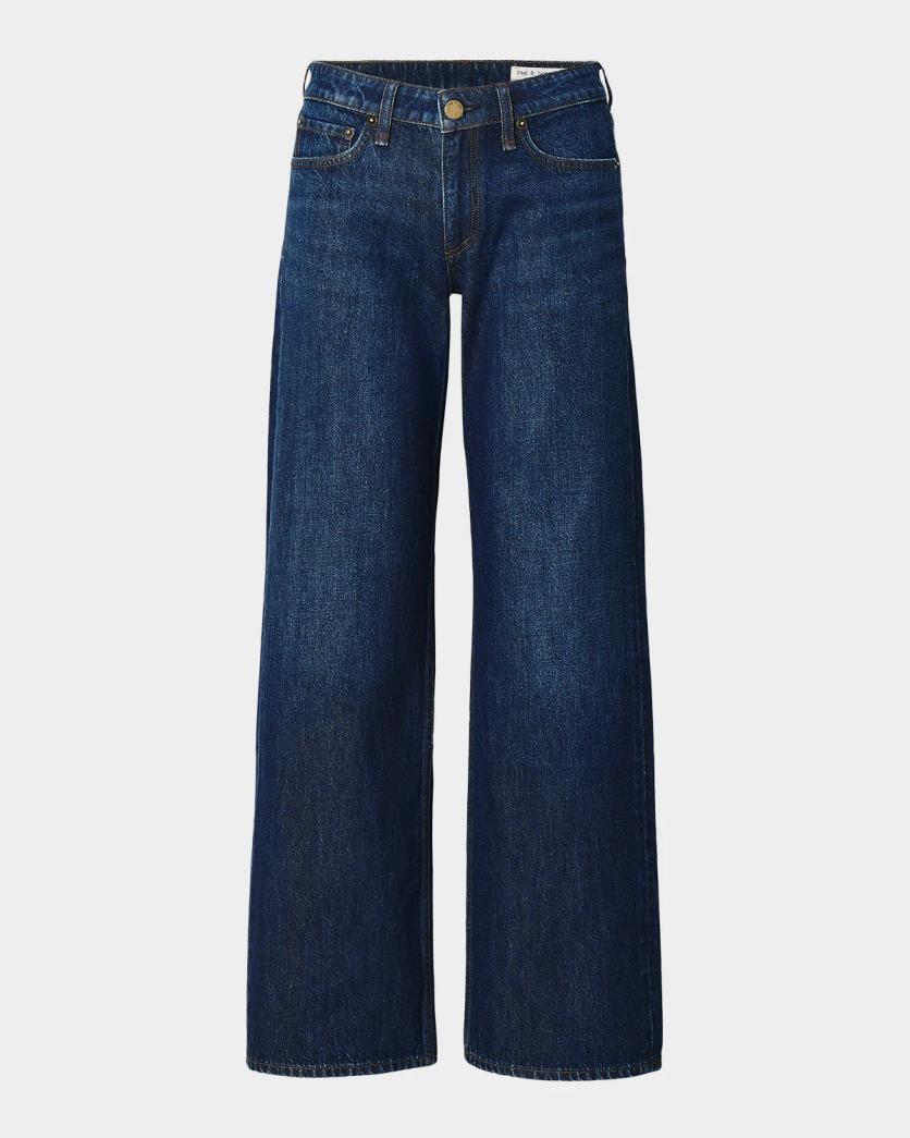 rag & bone Cam Low-Rise Straight-Leg Jeans | Neiman Marcus