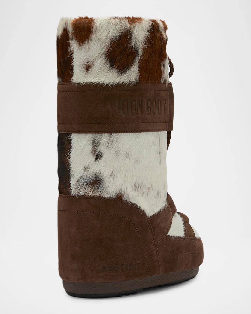 Moon Boot Icon Archive 1985 Calf Hair & Suede Snow Boots | Neiman Marcus