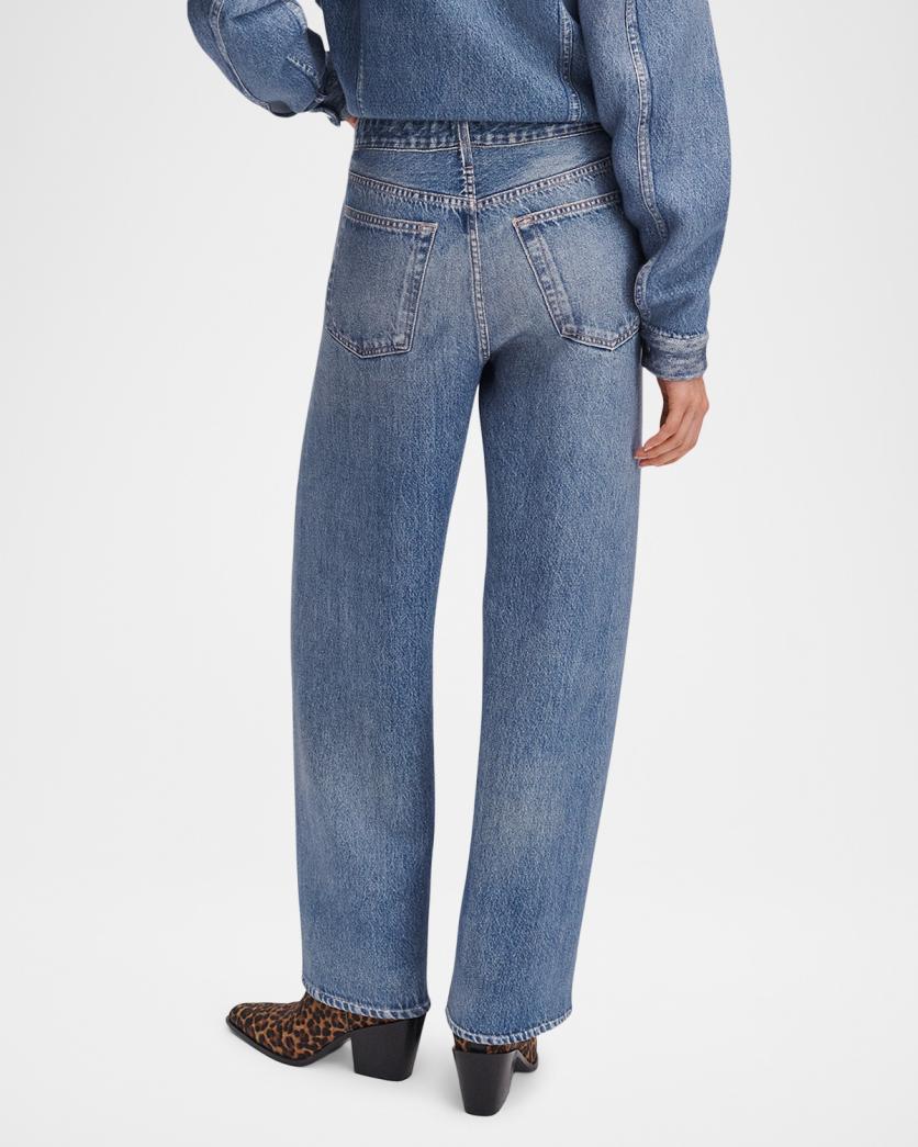 rag & bone rb Miramar Mallow High-Rise Wide-Leg Jeans | Neiman Marcus